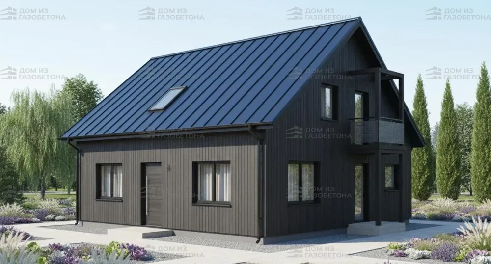 Проект Двухэтажный дом 11 на 11, 166 м2