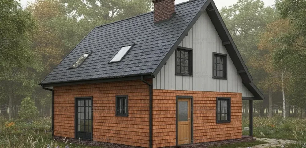 Проект Двухэтажный дом 10 на 9, 123 м2