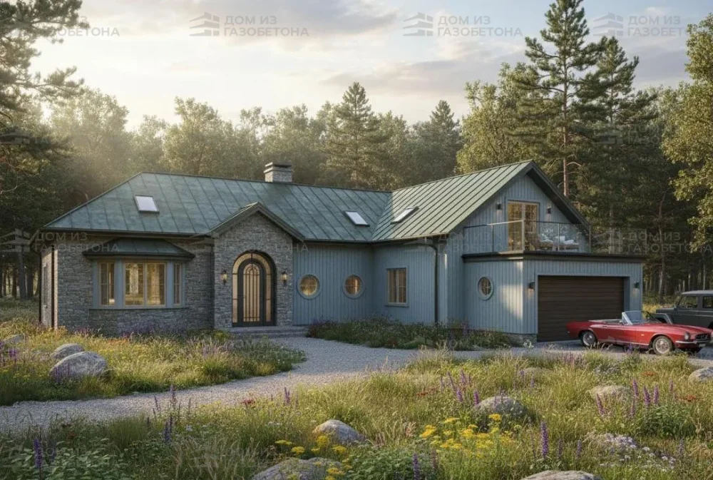 Проект Двухэтажный дом 17 на 13, 174 м2