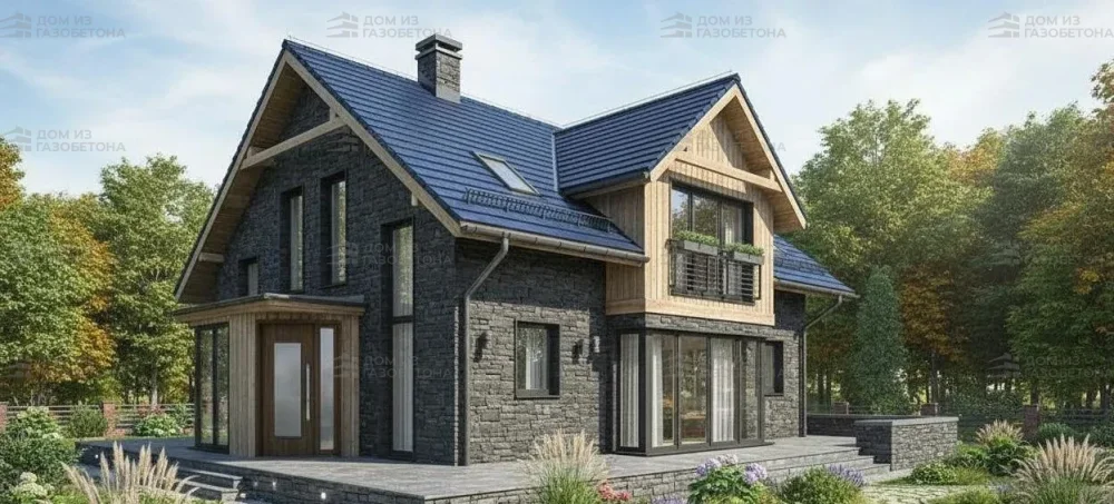 Проект Двухэтажный дом 18 на 11, 222 м2