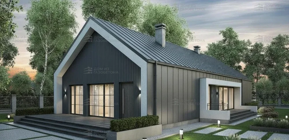 Проект Одноэтажный дом 9 на 22, 137 м2