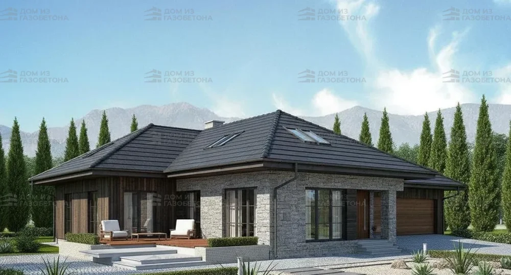 Проект Двухэтажный дом 17 на 20, 250 м2