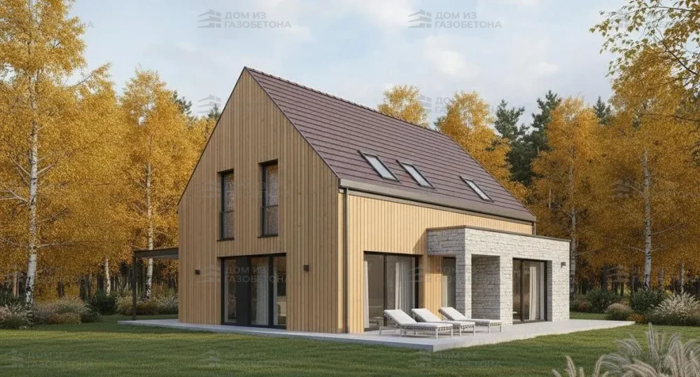 Проект Двухэтажный дом 17 на 13, 198 м2