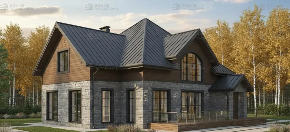 Проект Двухэтажный дом 20 на 14, 247 м2