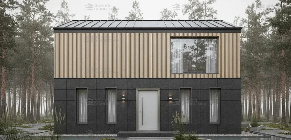 Проект Одноэтажный дом 11 на 17, 124 м2