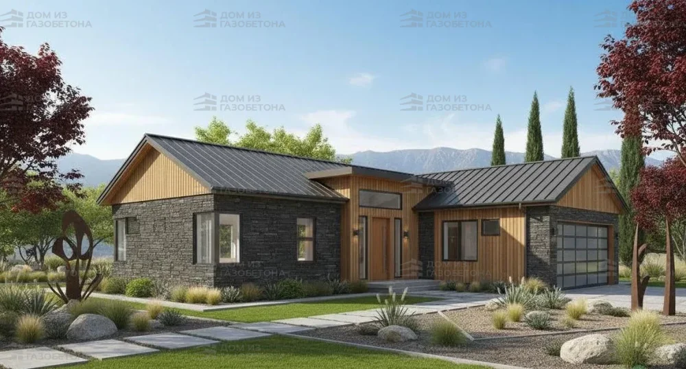 Проект Одноэтажный дом 15 на 17, 158 м2