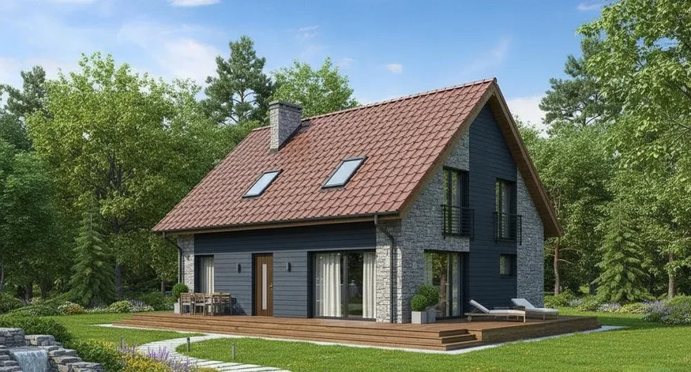 Проект Двухэтажный дом 13 на 12, 174 м2