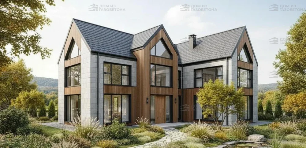 Проект Двухэтажный дом 16 на 12, 169 м2