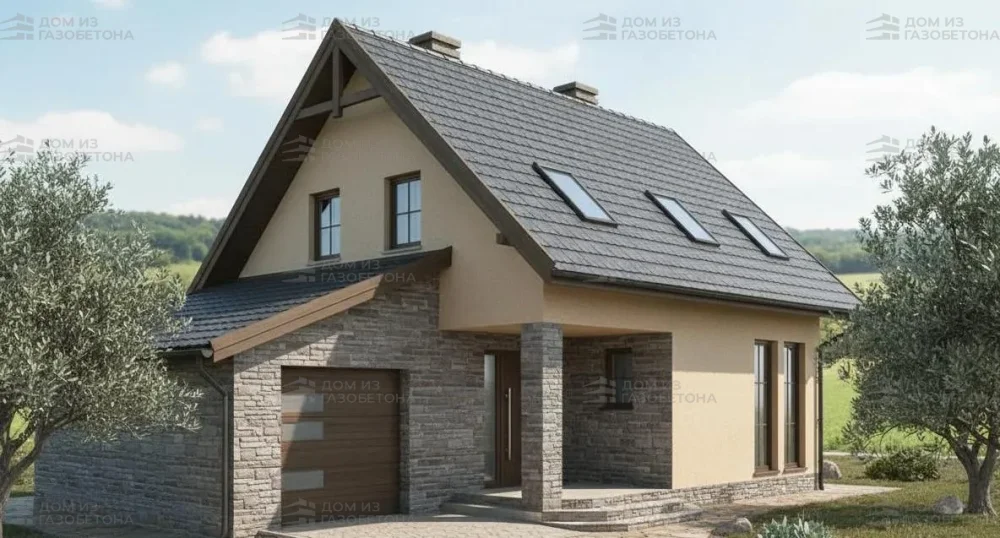 Проект Двухэтажный дом 8 на 13, 111 м2