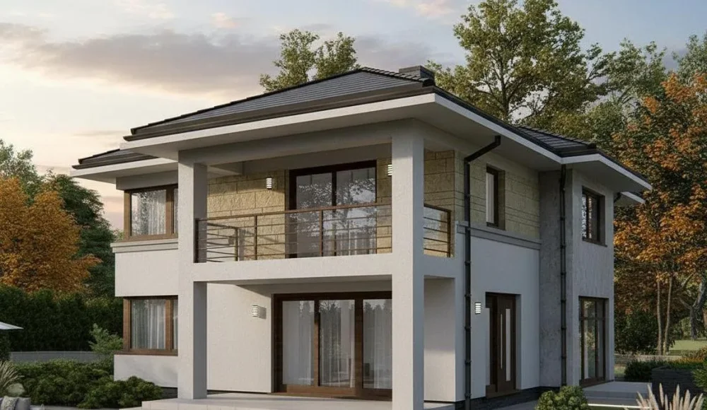 Проект Двухэтажный дом 14 на 15, 242 м2